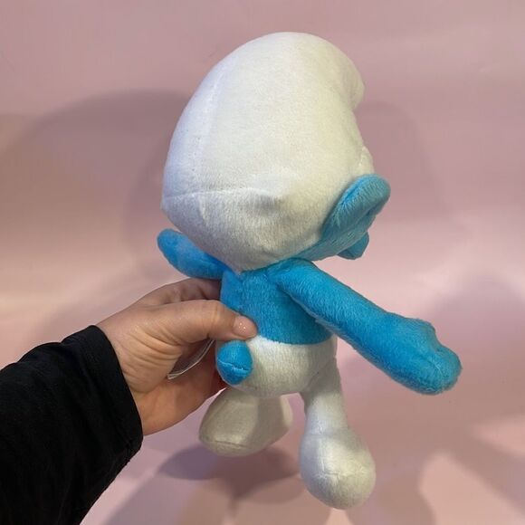 SMURF The Smurfs 11" Plush 2013 Kelly Toys NWT Excellent Condition Blue & White - Picture 4 of 9